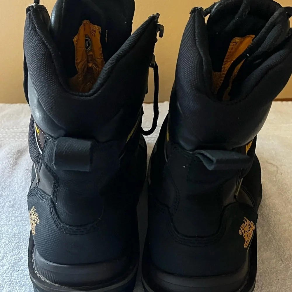 Caterpillar Black Waterproof Steel Toe Safety Shoes Sz 9.5